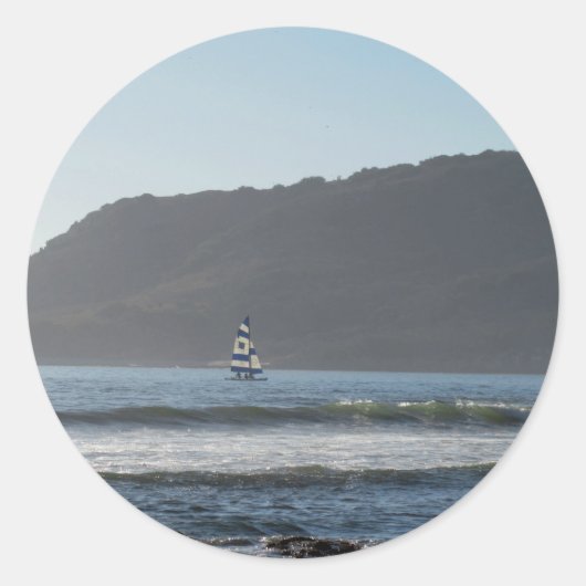 Mazatlan Sailing Ronde Sticker (Voorkant)