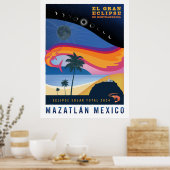 Mazatlan Solar Eclipse Poster (Keuken)