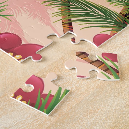 Mazatlan Strand Mexico Strand reisposter Legpuzzel (Zijkant)