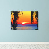 Mazatlan Sunset Waterverf Canvas Afdruk (Insitu (Houten vloer))