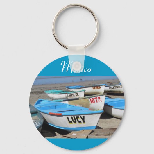 Mazatlan Vissen Boats Sleutelhanger (Voorkant)
