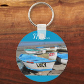 Mazatlan Vissen Boats Sleutelhanger (Voorkant)