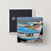 Mazatlan Vissen Boats Vierkante Button 5,1 Cm (Voorkant /achterkant)