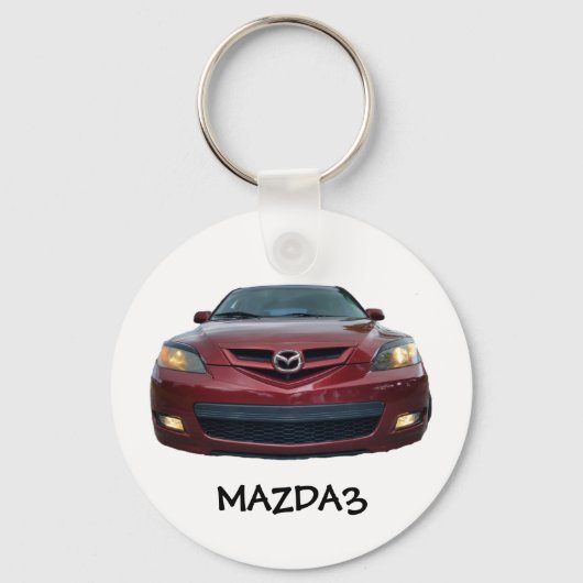 Mazda3 Button Sleutelhanger Mazda 3 voorzijde (Voorkant)