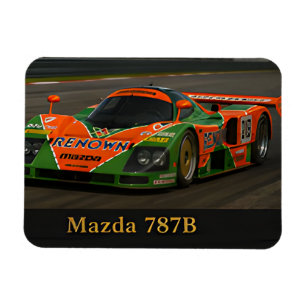 Mazda 787B Klassieke Le Mans Raceauto Vintage Magneet
