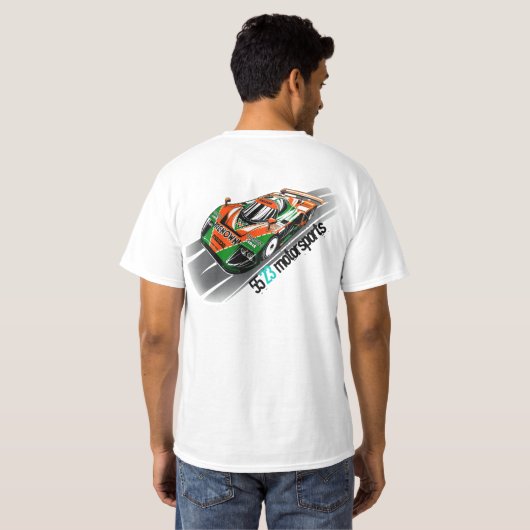 Mazda 787B Le Mans Car T-shirt (Achterkant volledig)
