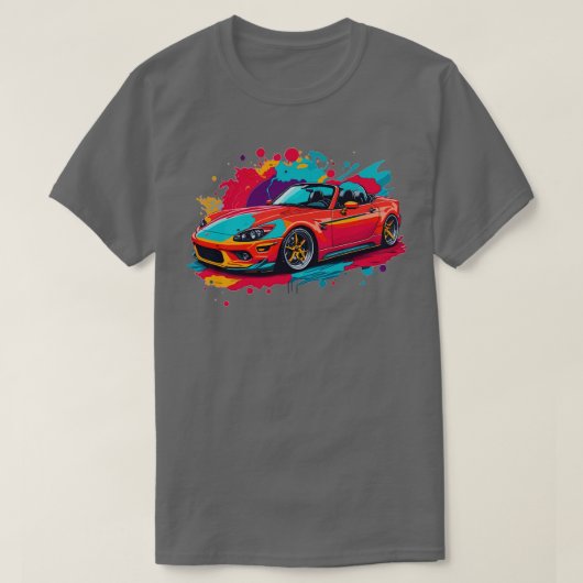  Mazda Miata Convertible T-shirt (Design voorkant)
