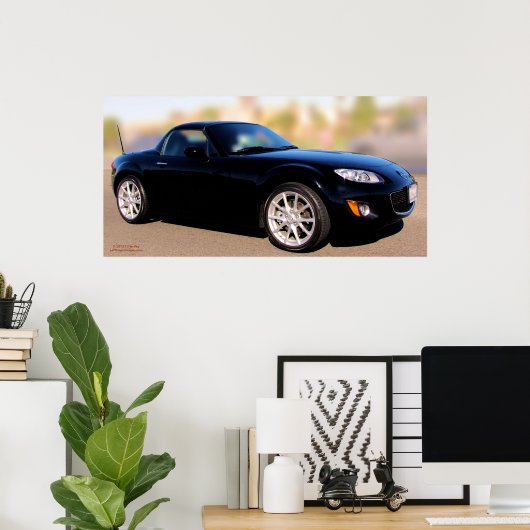 MAZDA MIATA HARDTOP POSTER (Thuiskantoor)