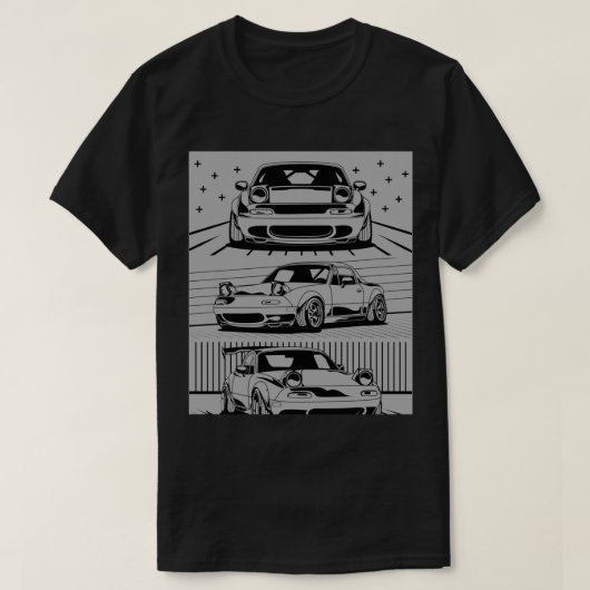 Mazda Miata-rugzak T-shirt (Design voorkant)
