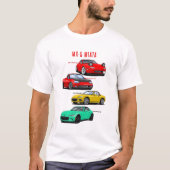 Mazda MX-5 Miata familie T-shirt (Voorkant)