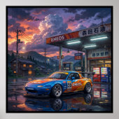 Mazda MX-5 Miata Toercar Poster (Voorkant)