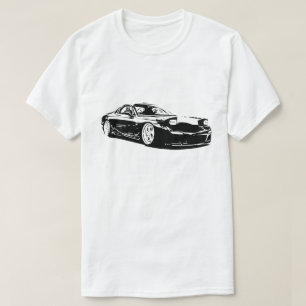 Mazda RX7 Rotary Vector Afbeelding T-shirt