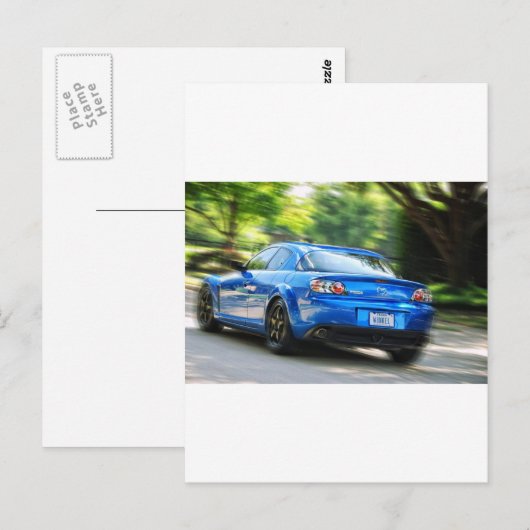 Mazda RX-7 Briefkaart (Voorkant / Achterkant)