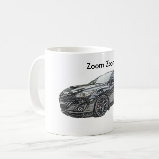 mazdaspeed3 turbo fast car mazda speed zoom koffiemok (Voorkant links)