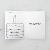 Maze Activiteit 1e Verjaardag Kaart - Kraft Animal (Binnen)