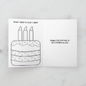 Maze Activity 3rd Birthday Kaart - Animals Trace (Binnen)