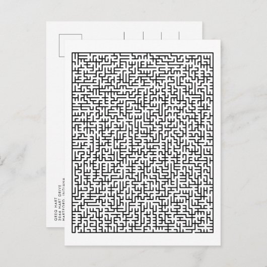 Maze Briefkaart (Voorkant / Achterkant)