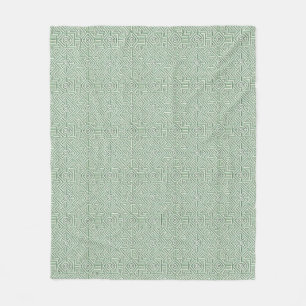 Maze geïnspireerde salie groen fleece deken