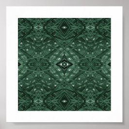 Maze Green Abstracte Alcohol Ink Kunst Poster
