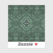 Maze Green Abstracte Alcohol Ink Kunst Sticker (Vel)