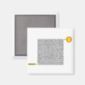 Maze labyrint start bitcoin geen oplossing magneet (Voorkant / Achterkant)