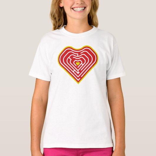 MAZE LOVE HEART BY MASANSER PIXELAT T-SHIRT (Voorkant)