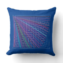 Maze met kleurrijke achtergrond