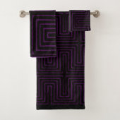 Maze Mud Cloth Bad Handdoek (Insitu)