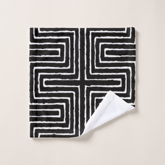 Maze Mudcloth Bath Towel Set Bad Handdoek (Wasdoekje)