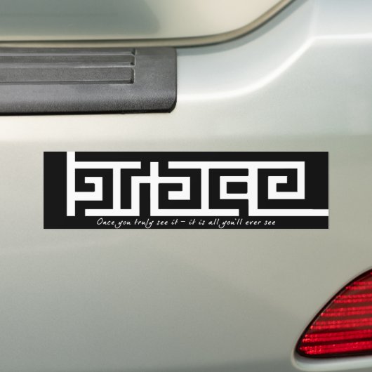 Maze of Grace Bumpersticker (Op auto)