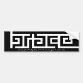 Maze of Grace Bumpersticker (Voorkant)