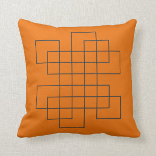 Maze Oranje Kussen