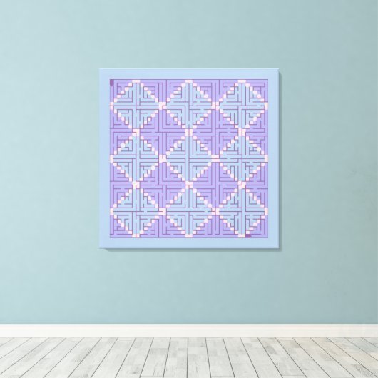 Maze Patchwork Canvas Afdruk (Insitu (Houten vloer))