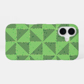 Maze Patchwork Canvas afdrukken iPhone 16 Hoesje (Achterkant horizontaal)