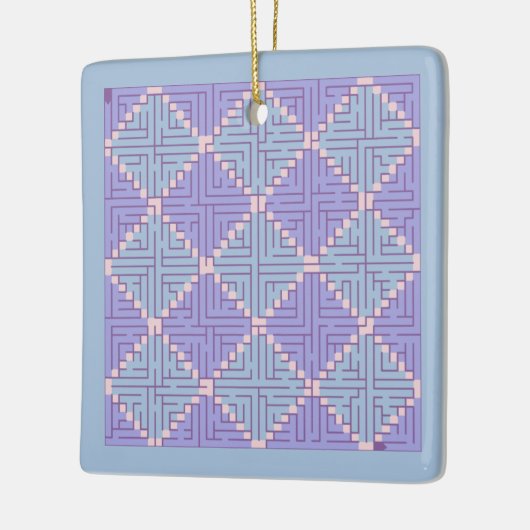 Maze Patchwork Keramisch Ornament (Links)