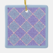 Maze Patchwork Keramisch Ornament (Voorkant)