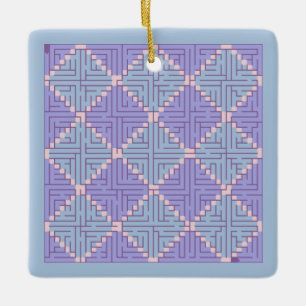 Maze Patchwork Keramisch Ornament