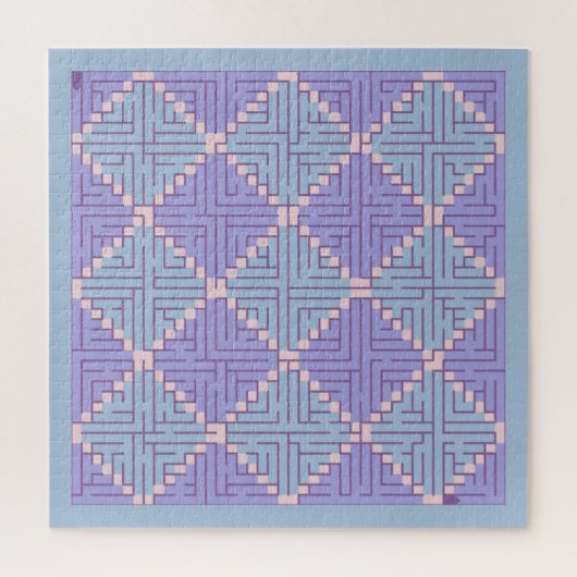 Maze Patchwork Legpuzzel (Verticaal)