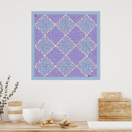 Maze Patchwork Poster (Keuken)