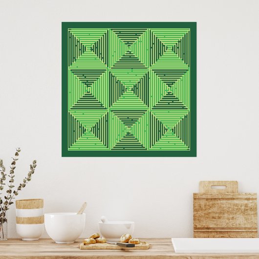 Maze Patchwork Poster (Keuken)