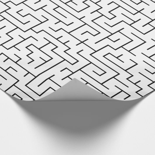 Maze patroon cadeaupapier (Hoek)