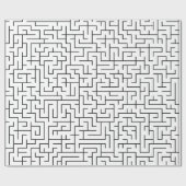 Maze patroon cadeaupapier (Vlak)