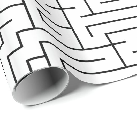 Maze patroon cadeaupapier (Rol Hoek)
