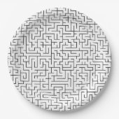 Maze patroon papieren bordje (Voorkant)