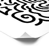 Maze Print van Jikaru Hayata Perfect Poster (Hoek)