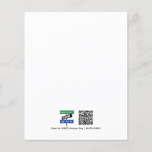 Maze Puzzel #JKN-MA01 (Achterkant)