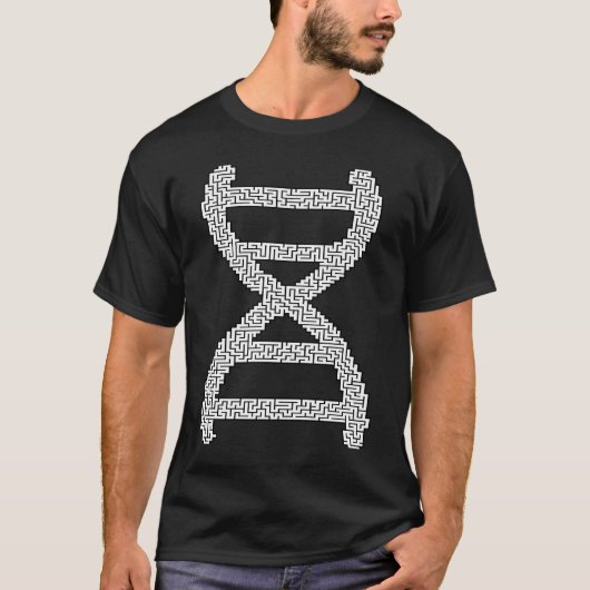 Maze Puzzle Labyrined DNA T-shirt (Voorkant)