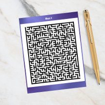 Maze Puzzle Two Paars | ActiviteitenKaarten