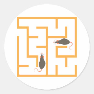 Maze Rats Ronde Sticker
