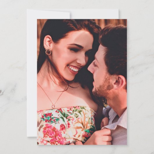 Maze Typografie Foto Opslaan van de datum Aankondiging (Achterkant)